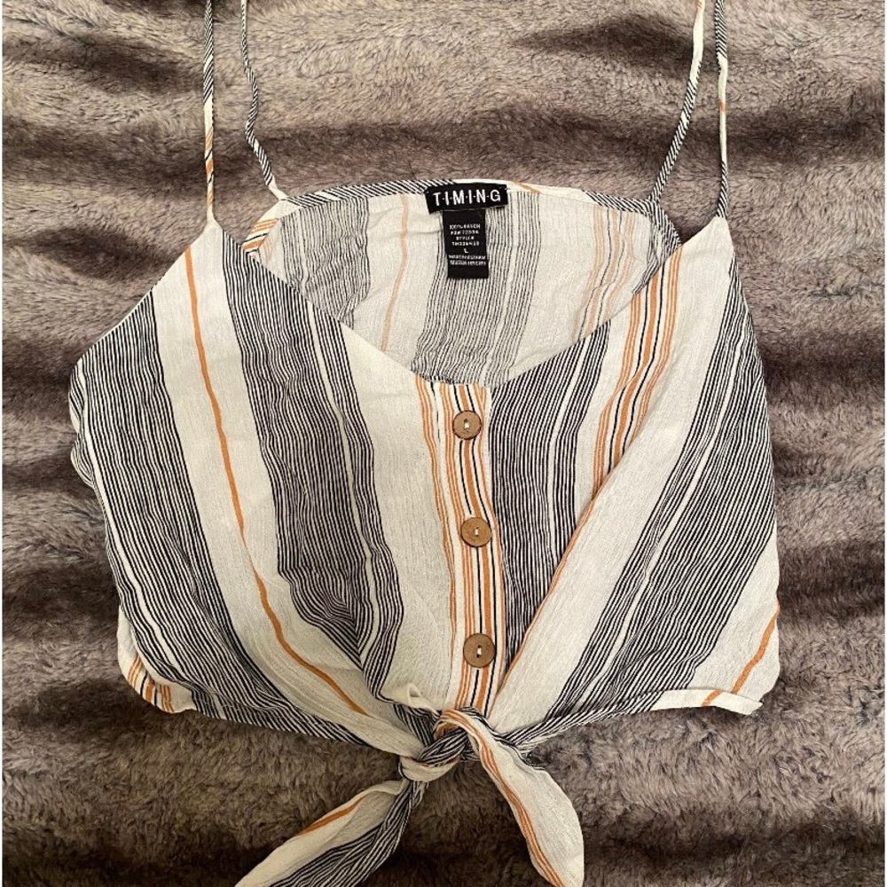 Striped Summer Crop Top